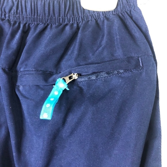 Studio Works navy blue pull on lined side stripe athletic leisure pants M - Picture 5 of 10